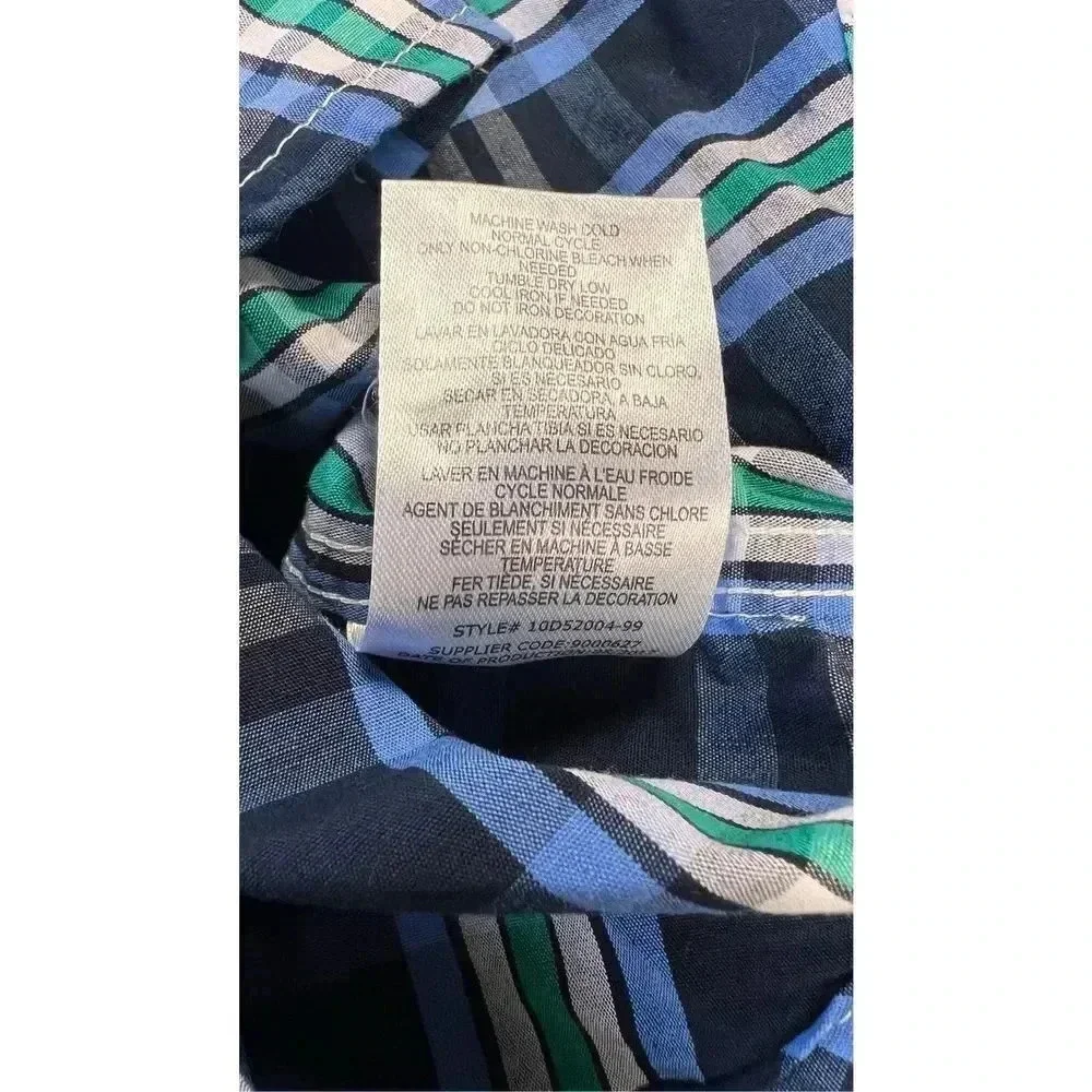 NWT Kids Headquarters Boys‎ Blue Khaki Button Up Shirt Pants Set 2 Piece Size 5